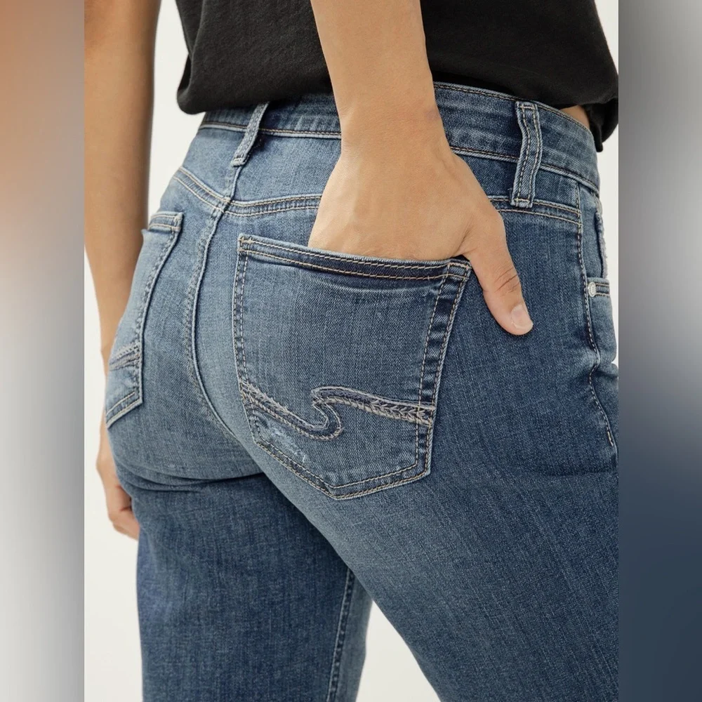 Silver Suki Bermuda Shorts, Size 14 - Picture 4 of 10